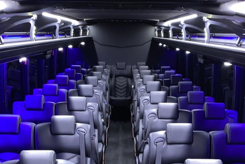 Downey Charter Bus Interior