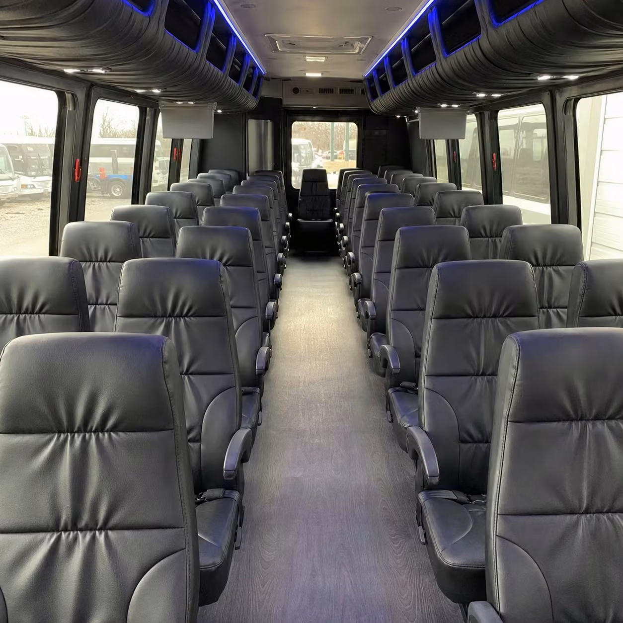 30 passenger minibus inside