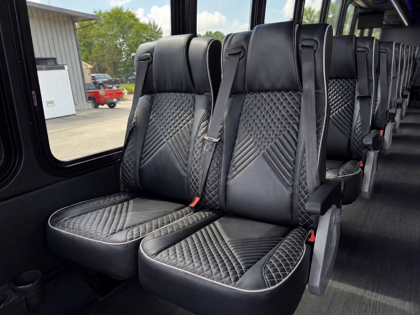 downey charter bus interior